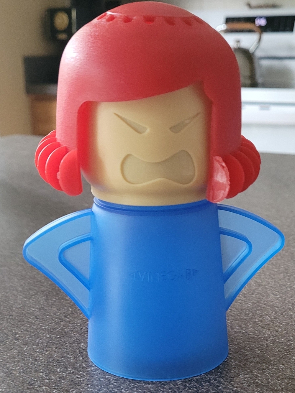 Angry Mama Microwave Cleaner- Red Head, Blue Body